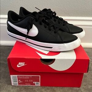 Nike Court Legacy Black and White Sneakers